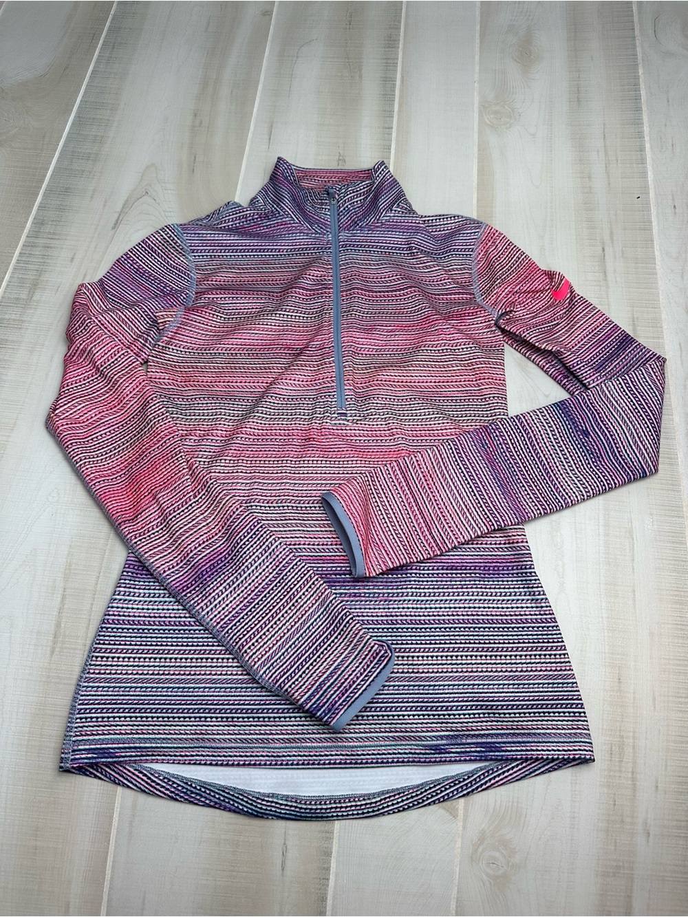 Nike Women’s Dry Fit Pink & Purple Quarter-Zip